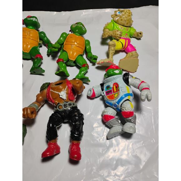 Lot of 8 Vintage Teenage Mutant Ninja Turtles Broken Figures Good For Parts - Picture 3 of 13